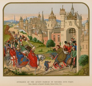 Entrée de la reine Isabeau de Bavière à Paris - French School