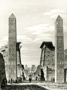 Entrée du temple de Louxor, de Voyage dans la Basse et dans la Haute-Égypte par Dominique Vivant Denon - French School