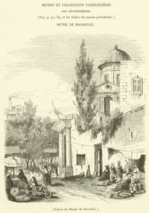 Entree du Musee de Marseille (engraving)