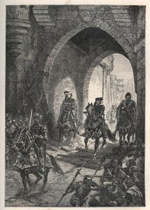 Entrée de Charles VI le Bien-Aimé (1368-1422), roi de France, à Paris après l
