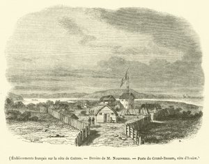 Etablissements francais sur la cote de Guinee (engraving)