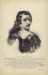 Eustache Le Sueur, peintre français (lithographie)