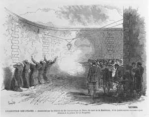 Exécution de Georges Darboy, 24 mars 1871 (gravure)