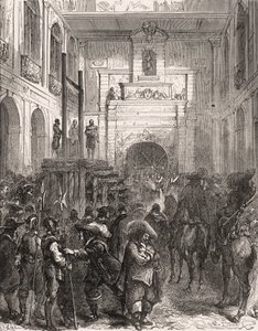 Exécution du maréchal Henri II de Montmorency (1595-1632) à Toulouse en 1632. Gravure dans « Histoire De France En Cent Tableaux » par Paul Lehugeur, 1891