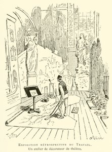 Exposition rétrospective du Travail, un atelier de décorateur de théâtre - French School