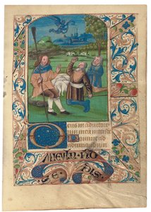 F. 37 Annonciation aux bergers, c.1480 - French School