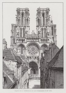 Façade de la cathédrale de Laon, début du XIIIe siècle
