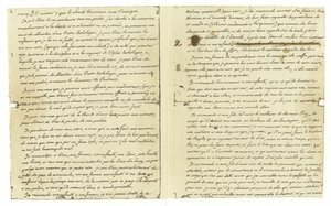 Fac-similé du testament de Louis XVI de France - French School