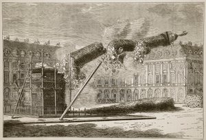 Chute de la colonne Vendôme, avril 1871, illustration de l
