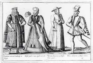 Mode pendant la période Tudor (gravure)