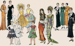 Mode féminine et enfantine française