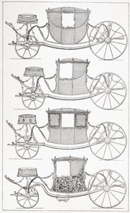 Voitures à la mode du 18e siècle, 1875