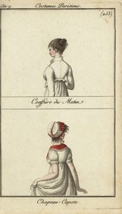 Coiffure et chapeau à la mode, Paris - French School