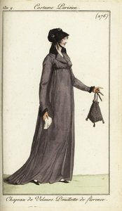 Femme à la mode en manteau florentin