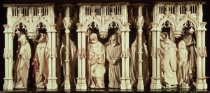 Figures de moines du tombeau de Philippe le Hardi, duc de Bourgogne (1342-1404), par Jean de Marville (d.1389), Claus Sluter (d.1406) et Claus de Werve (c.1380-1439), commandé pour le monastère - French School