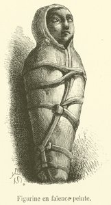 Figurine en faïence peinte