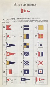 Drapeaux utilisés en mer pour la communication, c.1900