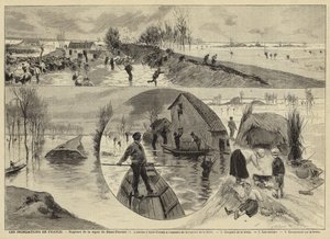 Inondations en France, 1897 - French School