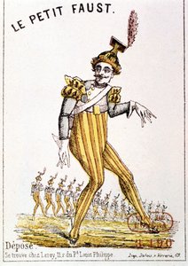 Florimond Roger dit Hervé (1825 - 1892) : "Le Petit Faust", couverture du programme. Paris, Bibliothèque de l