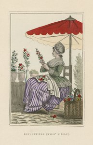 Marchande de fleurs, XVIIIe siècle