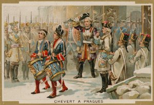 François de Chevert, général français, au siège de Prague, 1741