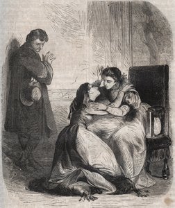Françoise de Montmorency-Fosseux demande pardon à la reine Marguerite de Valois. Elle est la maîtresse du roi Henri IV et donne naissance à leur enfant
