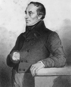 François Guizot (1787 - 1874), politicien et historien français - gravure dans "Histoire de la vie politique et privée de Louis Philippe"