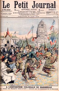 Exposition coloniale française à Marseille - Illustration pour Le Petit Journal, 24 juin 1906 (gravure) - French School