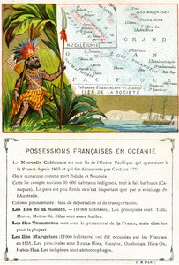 Possessions françaises en Océanie, vers 1890 - French School