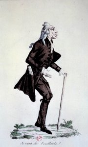 Révolution française : Caricature sur les Jacobins au moment de la scission du mouvement. Je viens des feuilles, tout va bien. La branche du Club des Feuillants était la plus moderne - French School