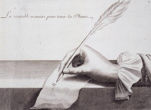 Calligraphie française : "L