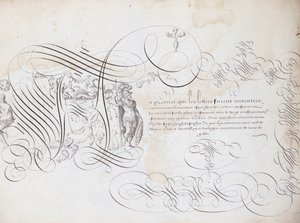 Calligraphie française : Le jardin de l