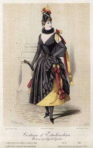Planche de mode française, fin du XIXe siècle - French School