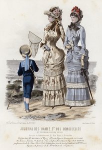 Planche de mode française, fin du XIXe siècle - French School