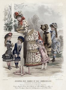 Planche de mode française, fin du XIXe siècle - French School