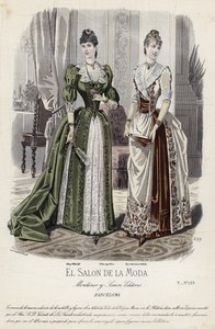 Planche de mode française, fin du XIXe siècle - French School
