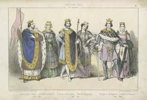 Rois et reines de France des XIIe et XIIIe siècles - French School