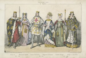 Rois et reines de France du XIIIe siècle - French School