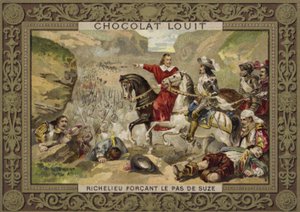 Les troupes françaises commandées par le cardinal Richelieu forcent le passage à Suza, Savoie, 1629