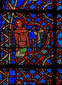 De la fenêtre w12, la fenêtre du Bon Samaritain, un Apôtre - French School