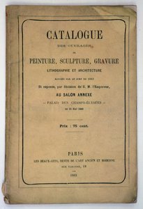 Couverture du catalogue pour le Salon des Refusés, 1863