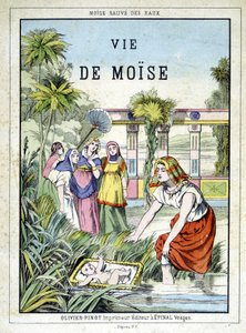 Frontispice du livre « Vie de Moïse », éd. Olivier Pinot, Épinal, fin du XIXe siècle - French School