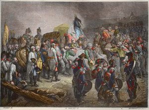 Funérailles du général Marceau, septembre 1796 - Nouvelle Encyclopédie Nationale par Maurice La Charest - 1870 - French School