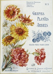 Gaillardes et œillets - Couverture du magazine « Graines Plantes Arbres », n° 3 - French School