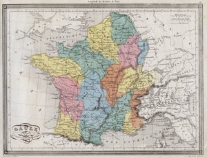 La Gaule divisée en provinces romaines - Planche extraite de l