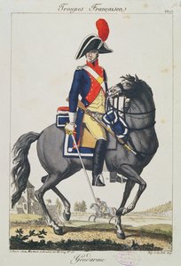 Gendarme monté sur un cheval, 1807