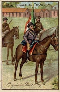 Le général Lucas Meyer pendant la guerre du Transvaal (contre les Boers)