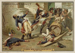 Le général Michel de Beaupuy blessé à Château-Gontier, Insurrection vendéenne, Révolution française, 26 octobre 1793