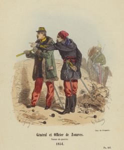 Général et Officier de Zouaves, tenue de guerre