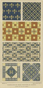 Carreaux en faïence et terre cuite émaillée, 13e, 15e et 16e siècle - French School